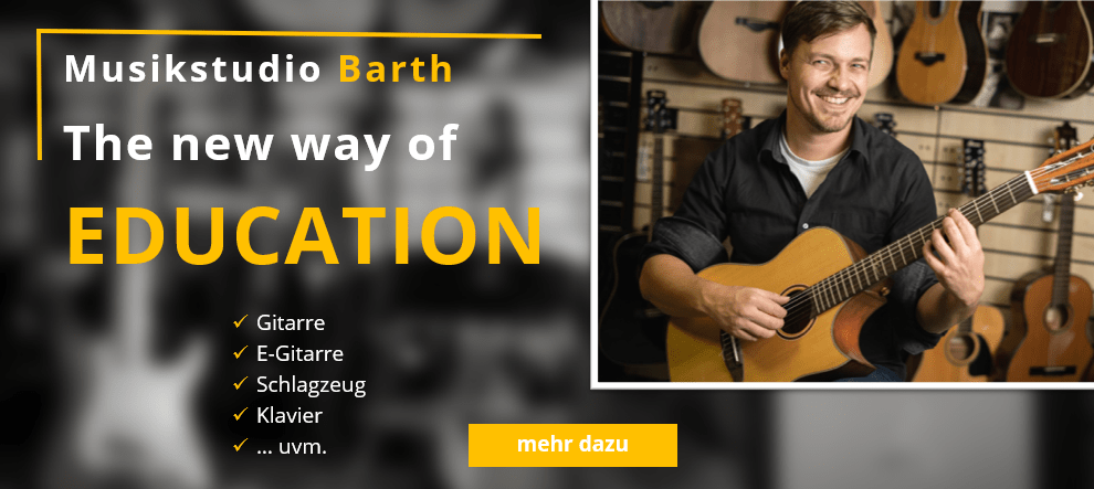 Musikstudio Barth Musikunterricht Arnstorf, Rottal Inn Gitarre, Klavier, Schlagzeug, E-Bass, Ukulele